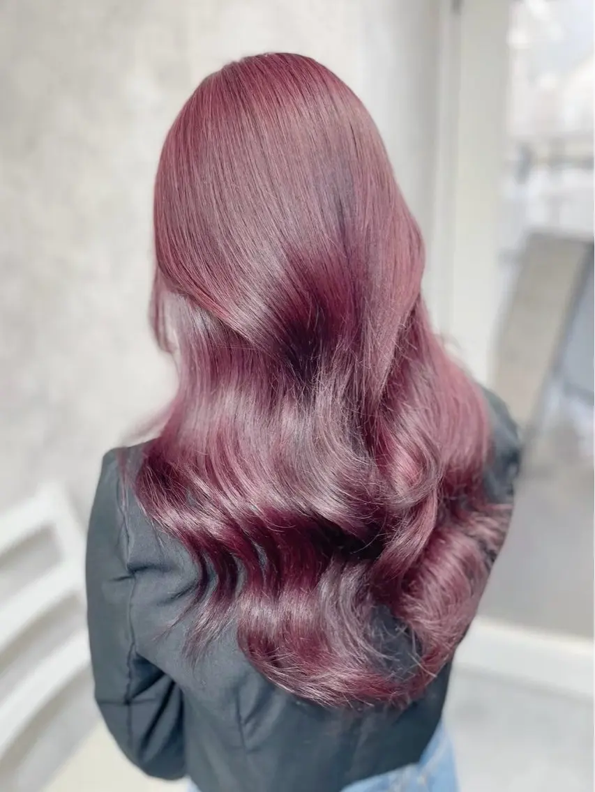 セミロング カラー パーマ ヘアアレンジ メンズ キッズ ヘアカラー トリートメント レイヤー×ハイトーン / mihana🪐のヘアスタイル