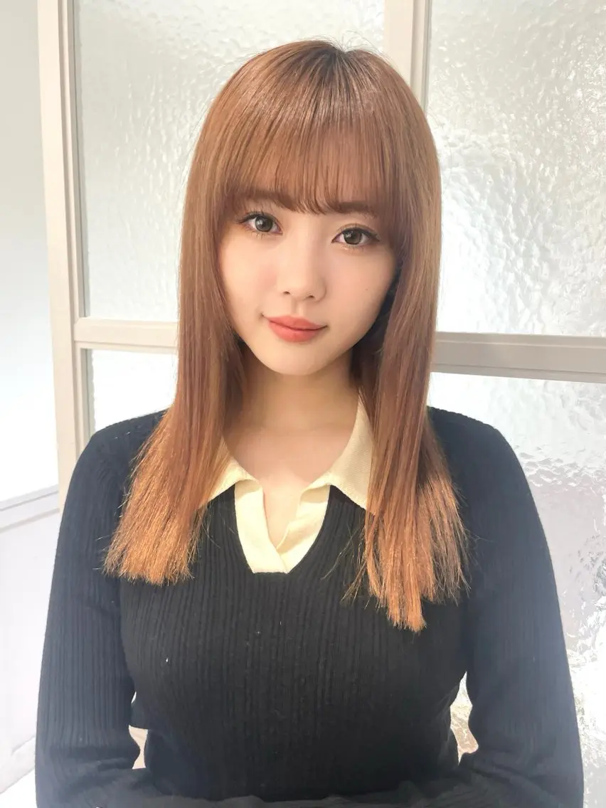 ロング fuwari 美白ショコラカラーのヘアスタイル