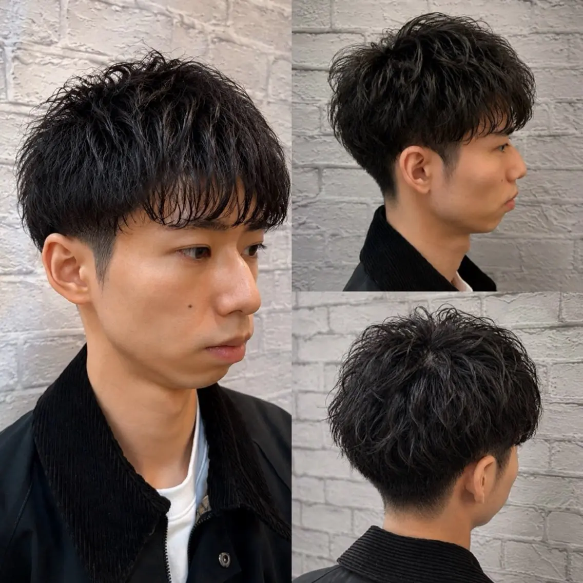 ショート パーマ メンズ 【新宿メンズ カット】田中連のヘアスタイル