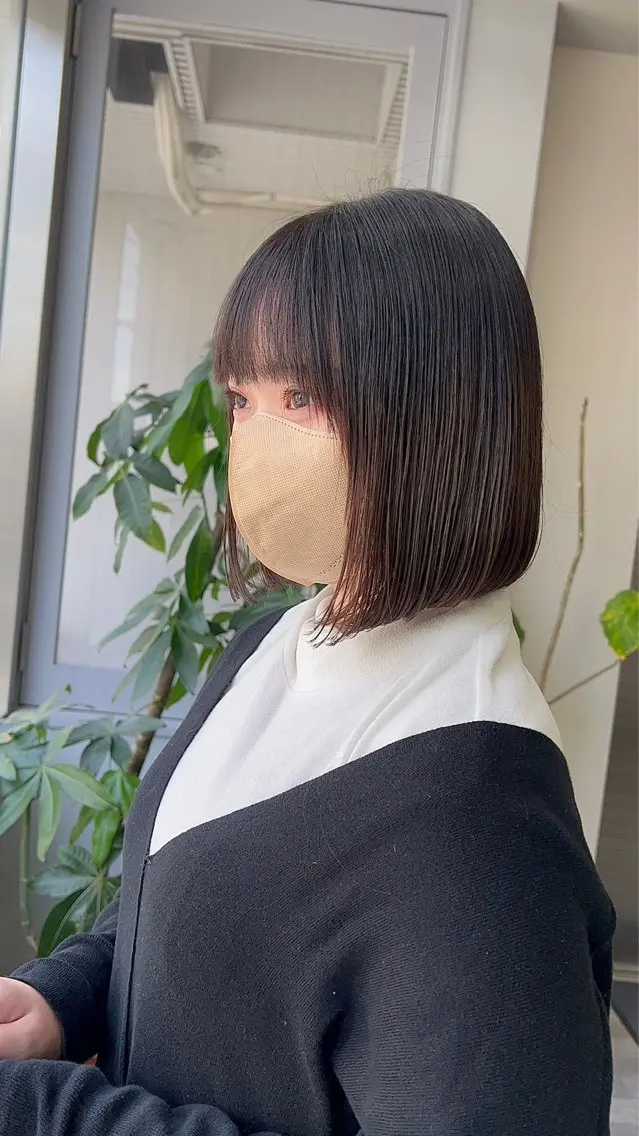 ミディアム ボブ トリートメント けいと髪質改善 全年齢リピート多数のヘアスタイル