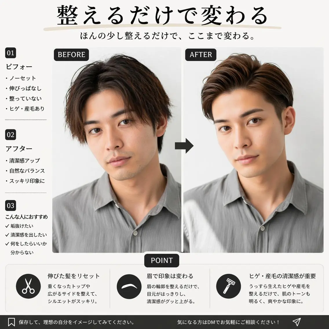 【メンズ|動き×再現性】ナチュラルパーマ ¥8000の写真