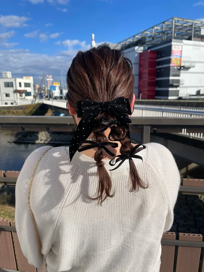 セミロング ヘアアレンジ ヘアセット Felice Erikaのヘアスタイル