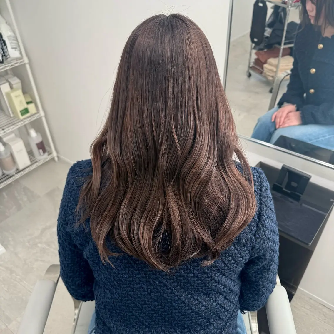 ミディアム カラー ベージュカラー モカベージュ ヘアカラー 中明度カラー/ ベージュ/noaのヘアスタイル