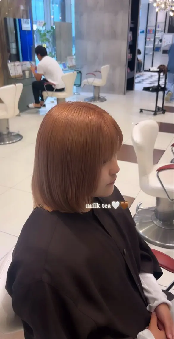 ミディアム ハイトーンカラー✨️ 艶カラー特化Amiのヘアスタイル