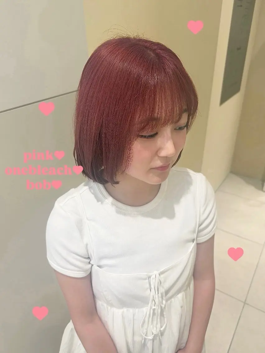 ミディアム ヘアカラー トリートメント KURIA/ブリ ーチ/ダブルカラーのヘアスタイル