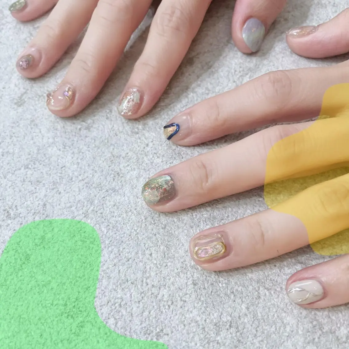 ミディアム ハンドネイル VOLLMOND nailのネイルデザイン