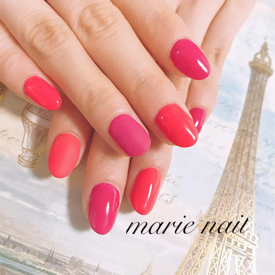 ネイル ワンカラーネイル marie nailのネイルデザイン