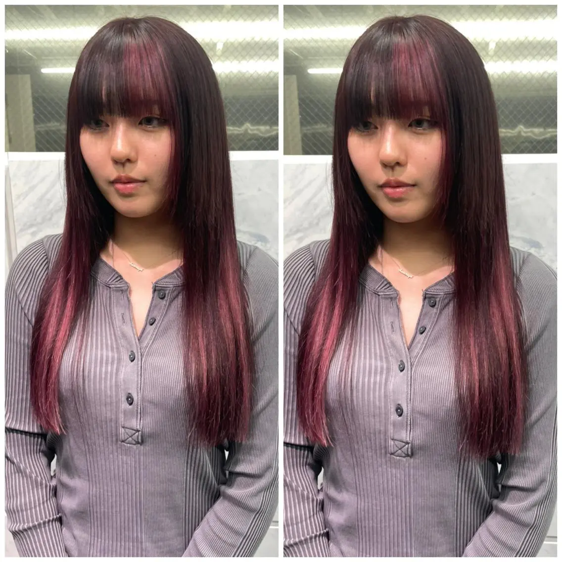 ロング カット ヘアカラー エクステ 🦋プルエクステ ARISA🦋のヘアスタイル