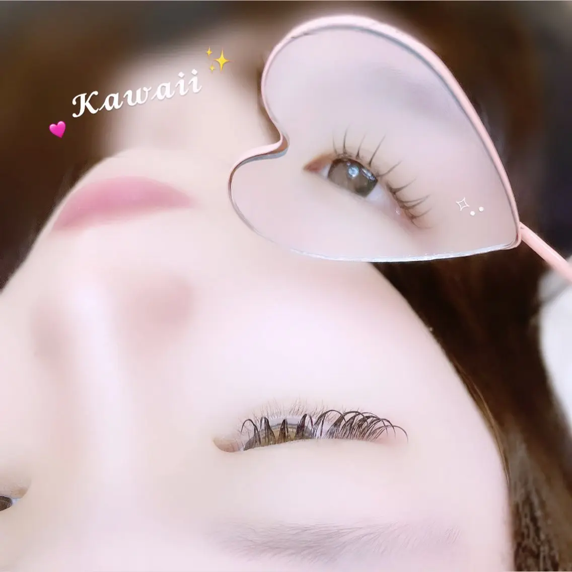 マツエク・マツパ 束感まつ毛 フラットラッシュ マツエク chiyori鶴橋 🎀韓国風束感まつげのマツエク・マツパデザイン