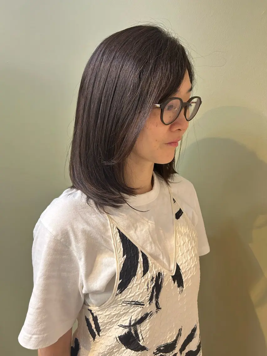 扱いやすいゆるふわカット✨【ミディアム】𝗔𝘂𝗷𝘂𝗮シャンプートリートメント込み🍀(5cm以上カット必須✂️)の写真
