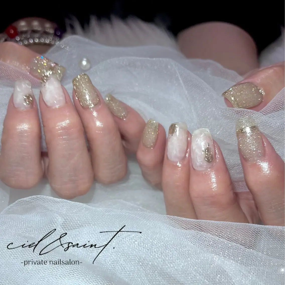 ネイル ハンドネイル nail salon ciel&saintのネイルデザイン