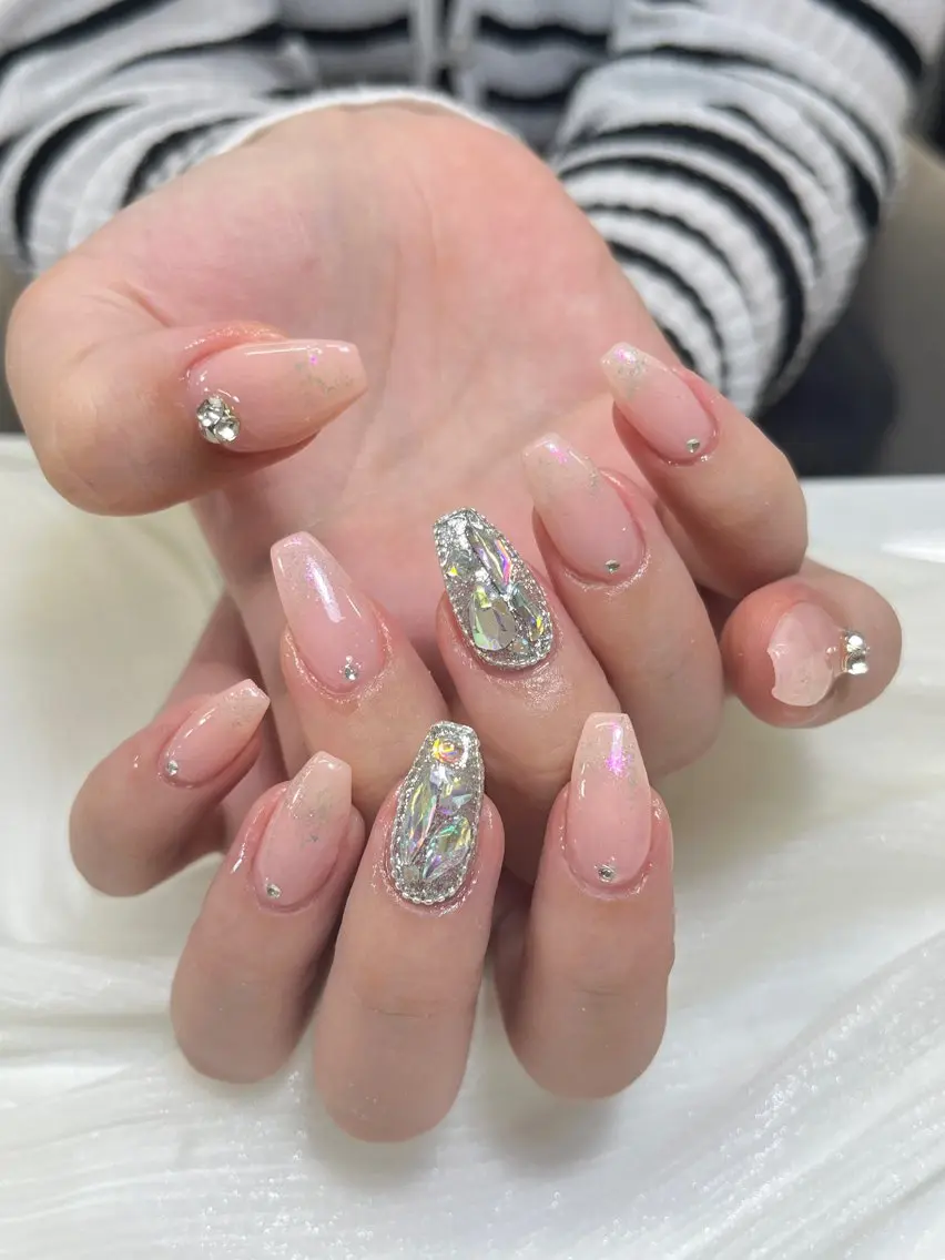 ネイル ハンドネイル candy nail 韓国風ワンホンネイルのネイルデザイン
