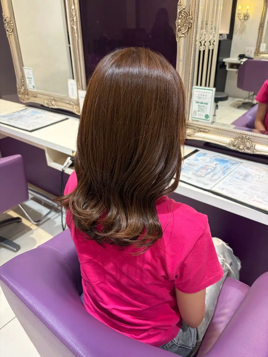 カラー 京都河原町/暖色カラ ー‎/パーマ/のあのヘアスタイル