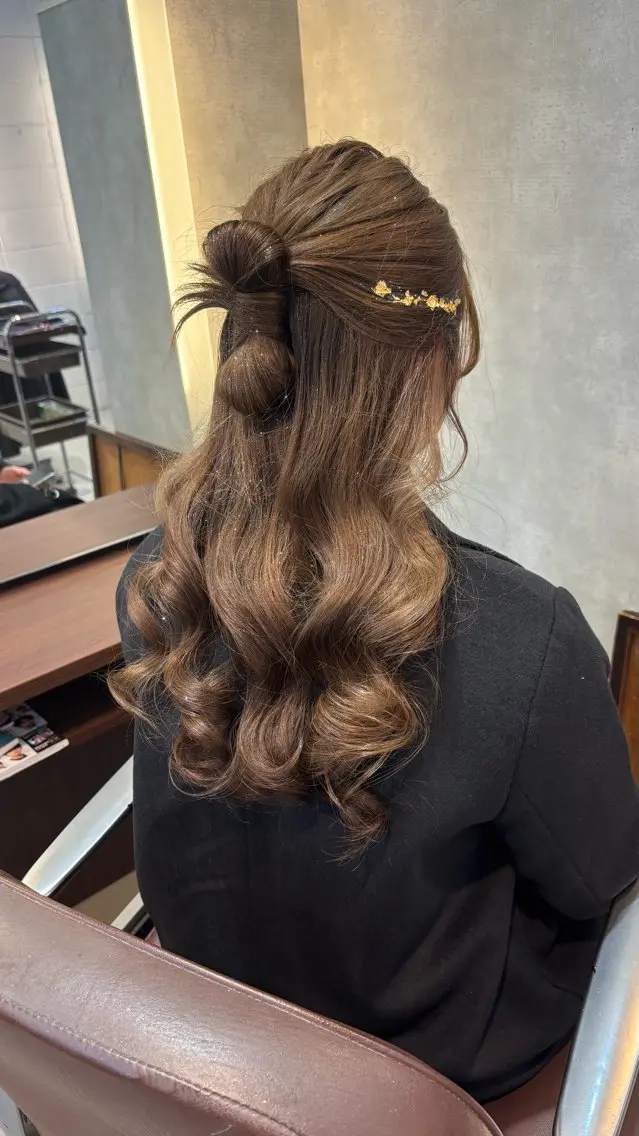 セミロング ヘアセット chic 渡辺 桃羽のヘアスタイル
