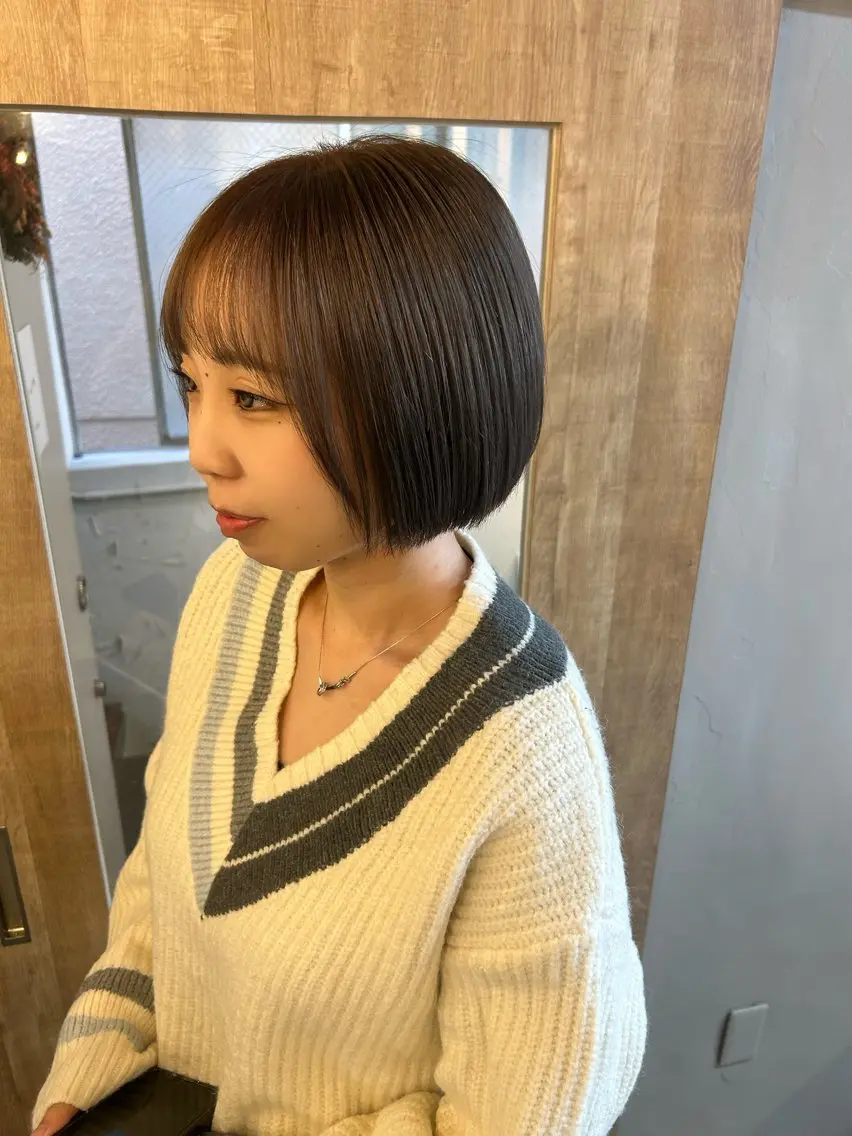 ショート ショートボブ ボブ ショートヘア カット 田中 陽菜乃のヘアスタイル