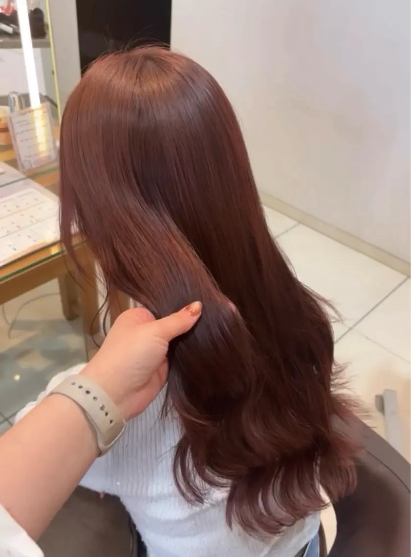 ロング カラー ヘアカラー トリートメント 🎀カットカラーモ デル募集/あゆり🎀のヘアスタイル