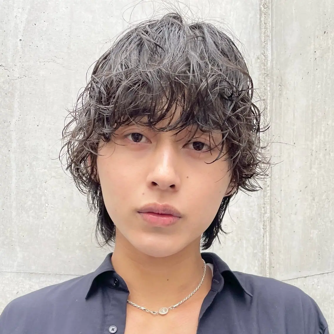 ショート カット パーマ 大人メンズヘア メンズパーマSHUNのヘアスタイル