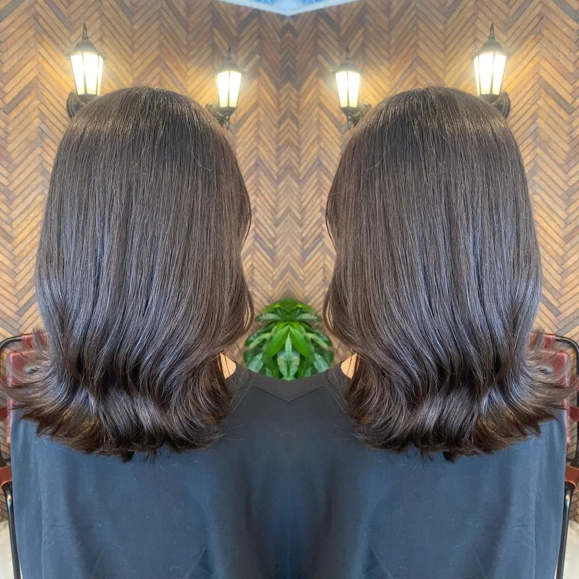 セミロング カラー tocca 💜石田愛結💜のヘアスタイル