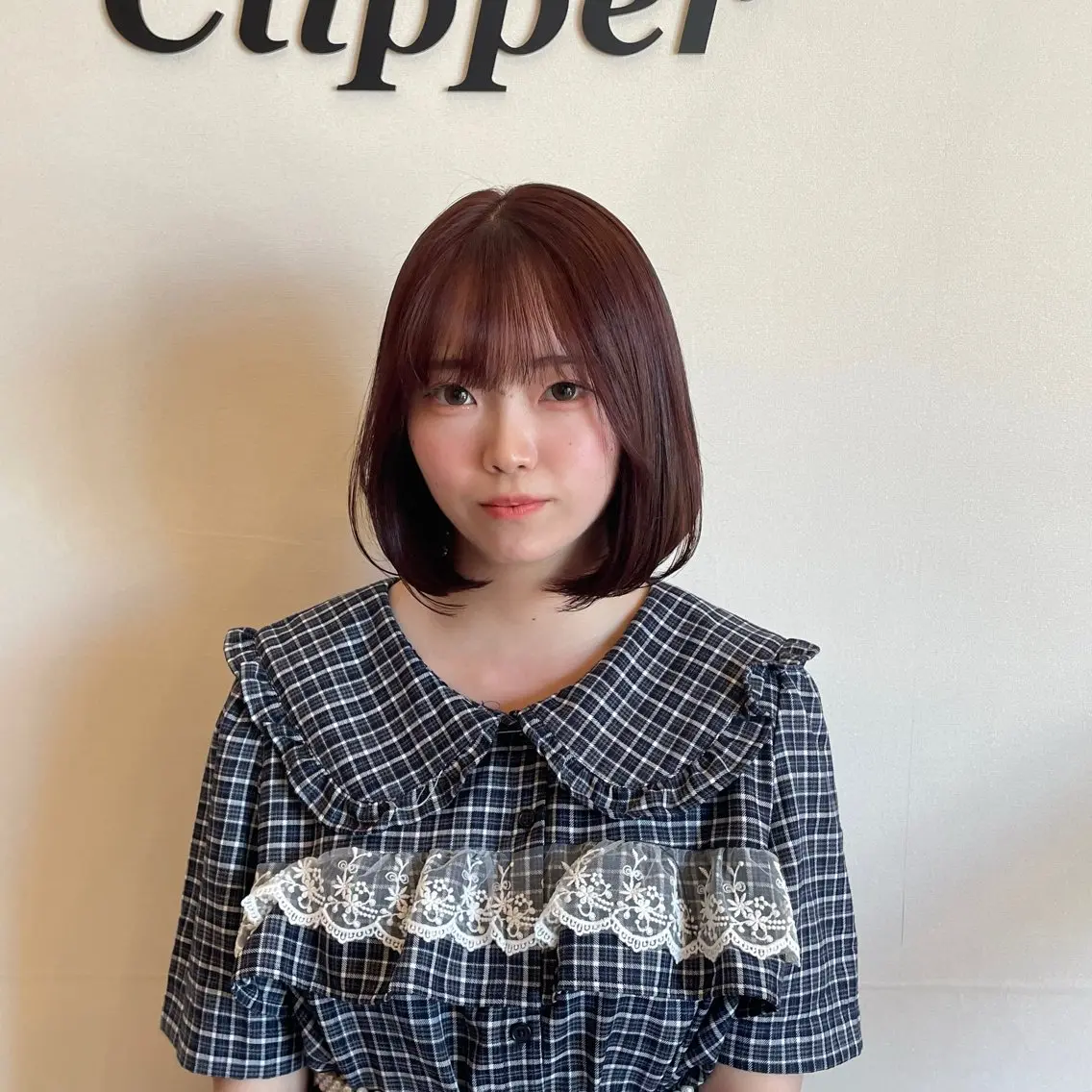 ミディアム ピンクブラウン ヘアカラー 🍓スダユキナ🍓 髪質改善水素カラーのヘアスタイル