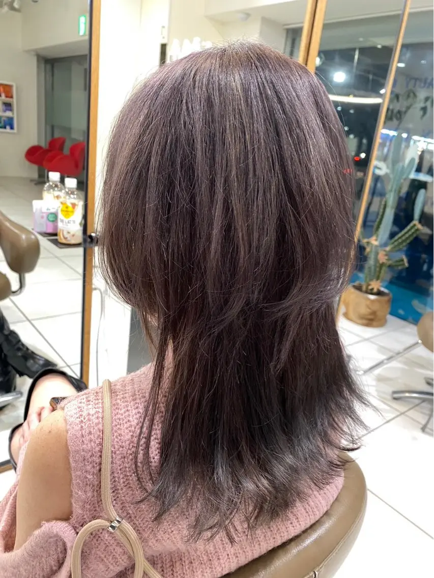 セミロング 柳瀬 柊人のヘアスタイル
