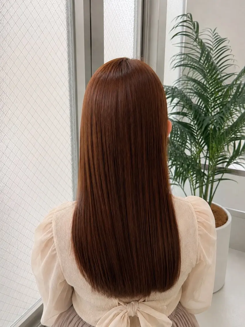 ロング ✨艶髪ケアカラー/ 髪質改善🪩田中のヘアスタイル