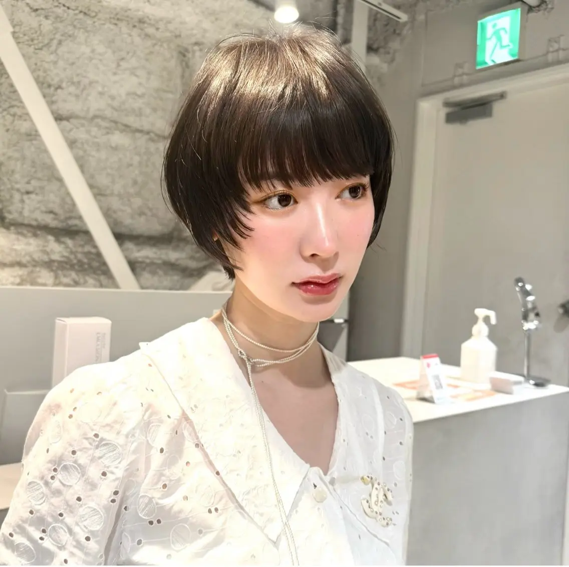 ショート カット ヘアカラー 骨格診断で絶対可愛い ✨丸みショート✨凌弥のヘアスタイル
