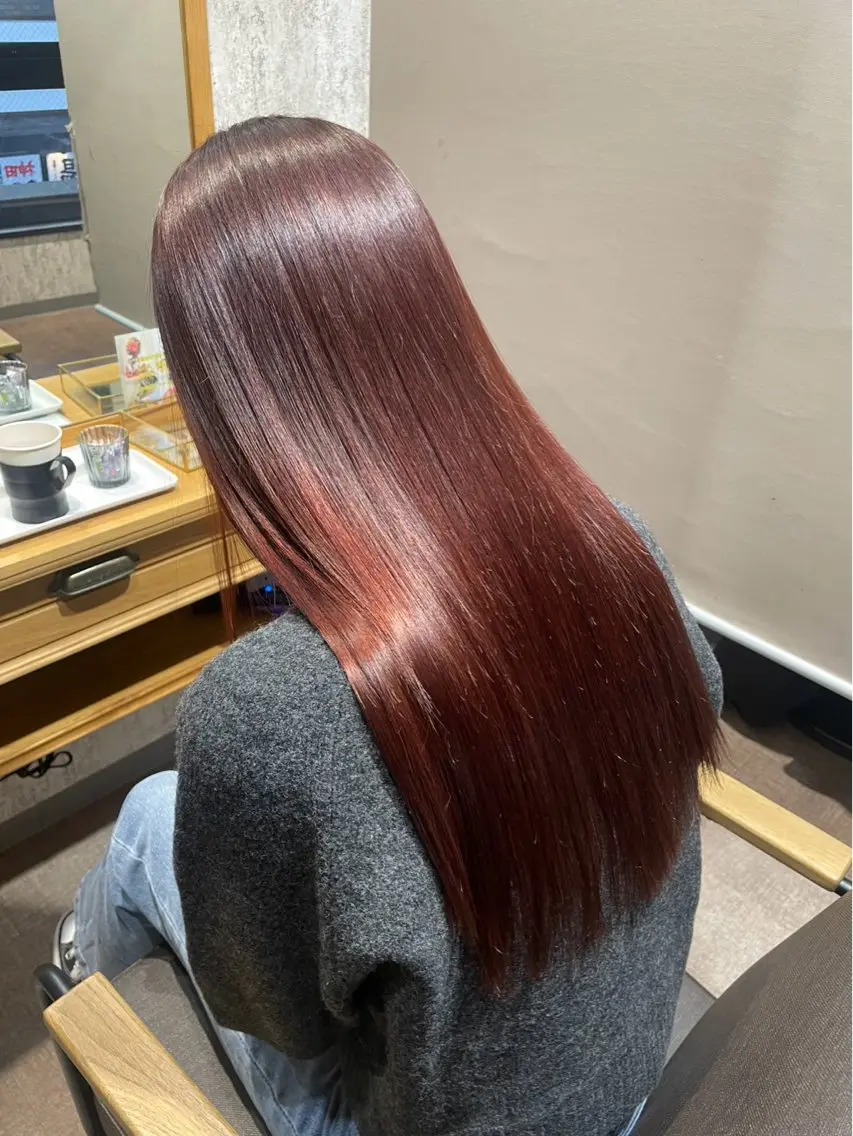 ロング カラー 濱本 樹蘭のヘアスタイル
