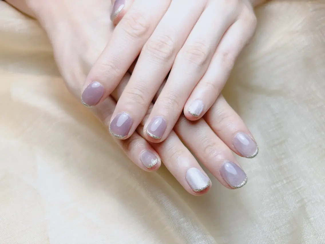 ネイル ハンドネイル H3 Nail Tsuki🦋💙のネイルデザイン