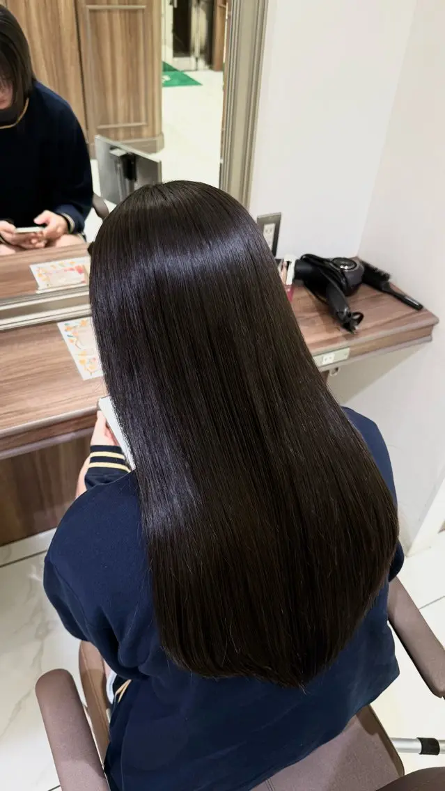 ロング パーマ 縮毛矯正 トリートメント 桜新町/ Mea⭐︎のヘアスタイル