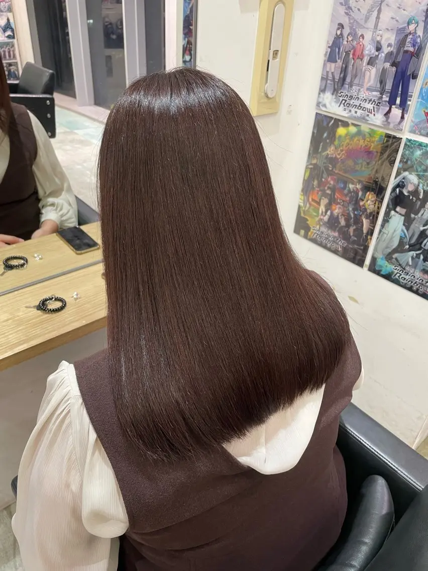 ミディアム カラー ブラウンカラー ヘアカラー 💖推しカラー💖 オタク美容師✂ゆづきのヘアスタイル