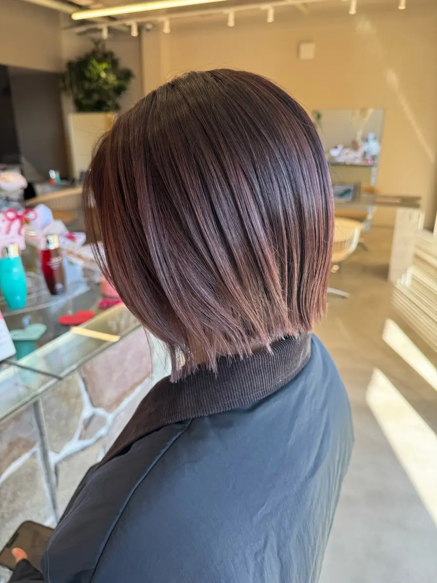 ショート カット ヘアカラー トリートメント 秋元 菜摘のヘアスタイル