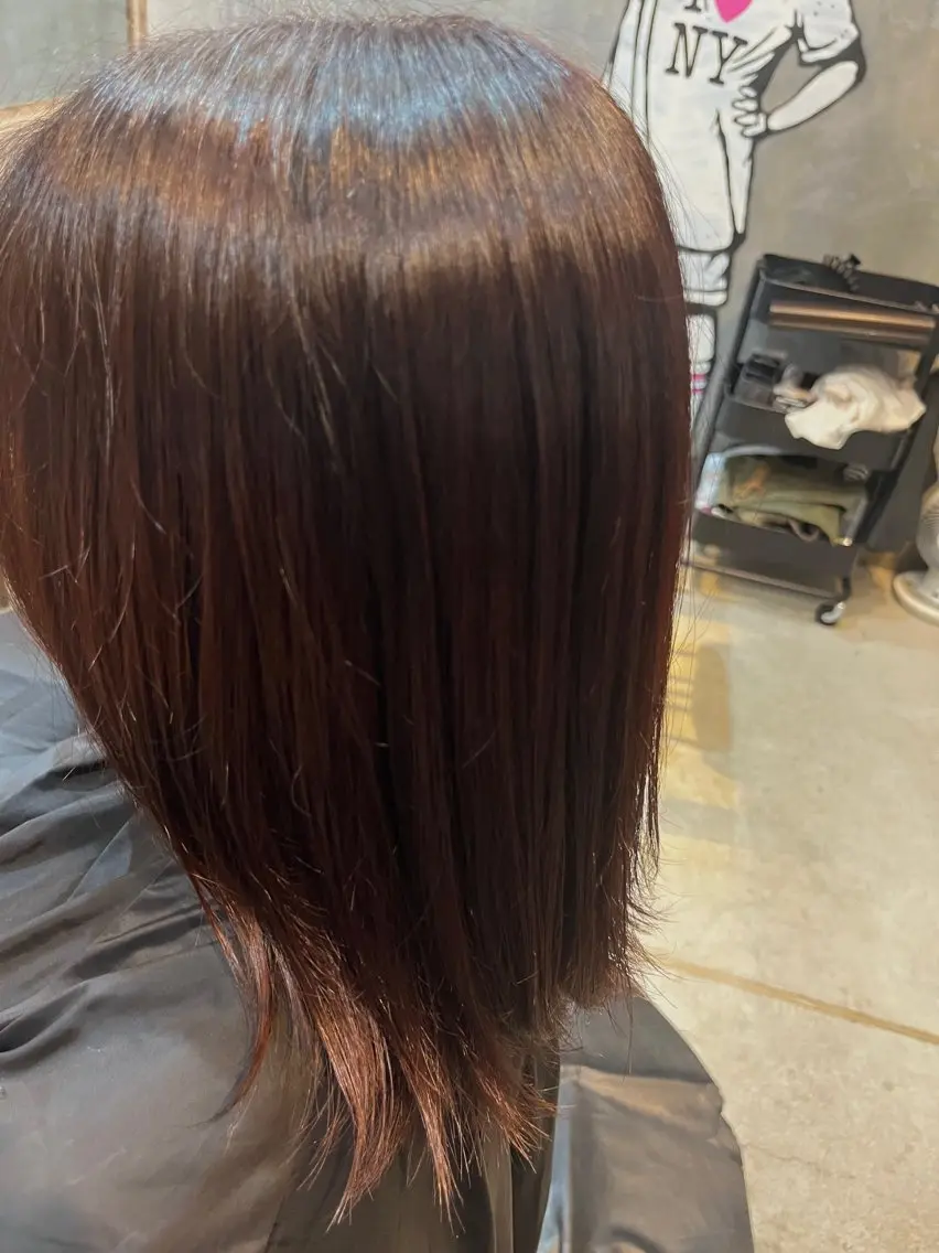 セミロング カラー ヘアカラー 馬場 大輝のヘアスタイル