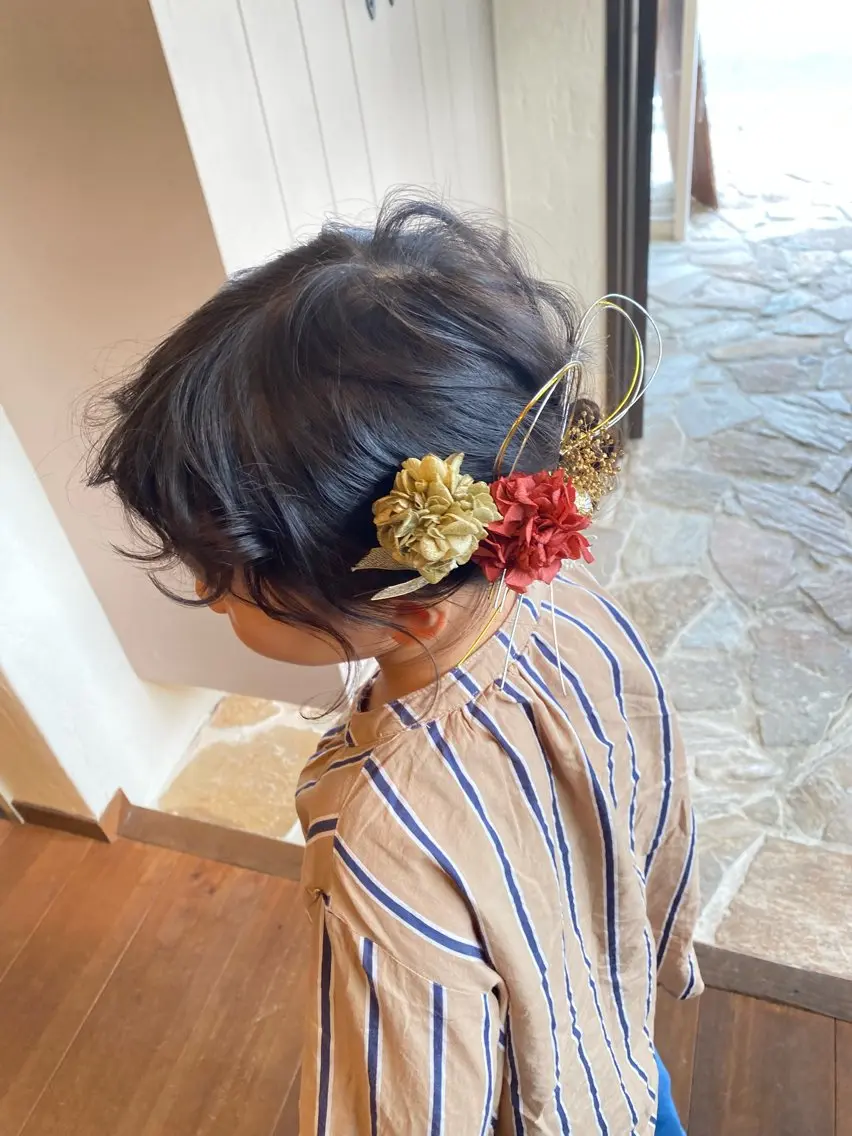 キッズ 井上 歩美のヘアスタイル