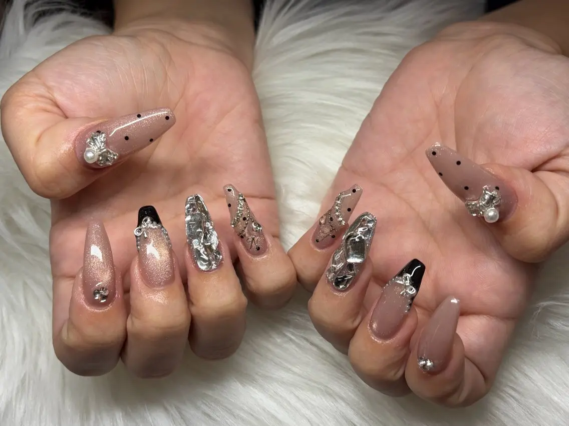 ネイル ハンドネイル 持ち込みデザイン得意 ／長さだし可✨RUIのネイルデザイン