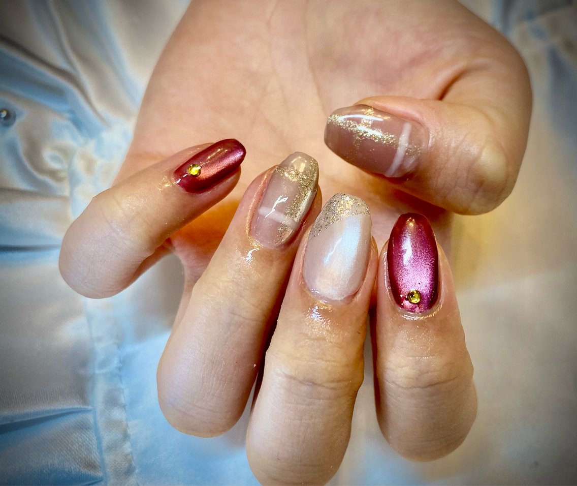 ネイル マグネットネイル ハンドネイル Rafinesse Nail salonのネイルデザイン
