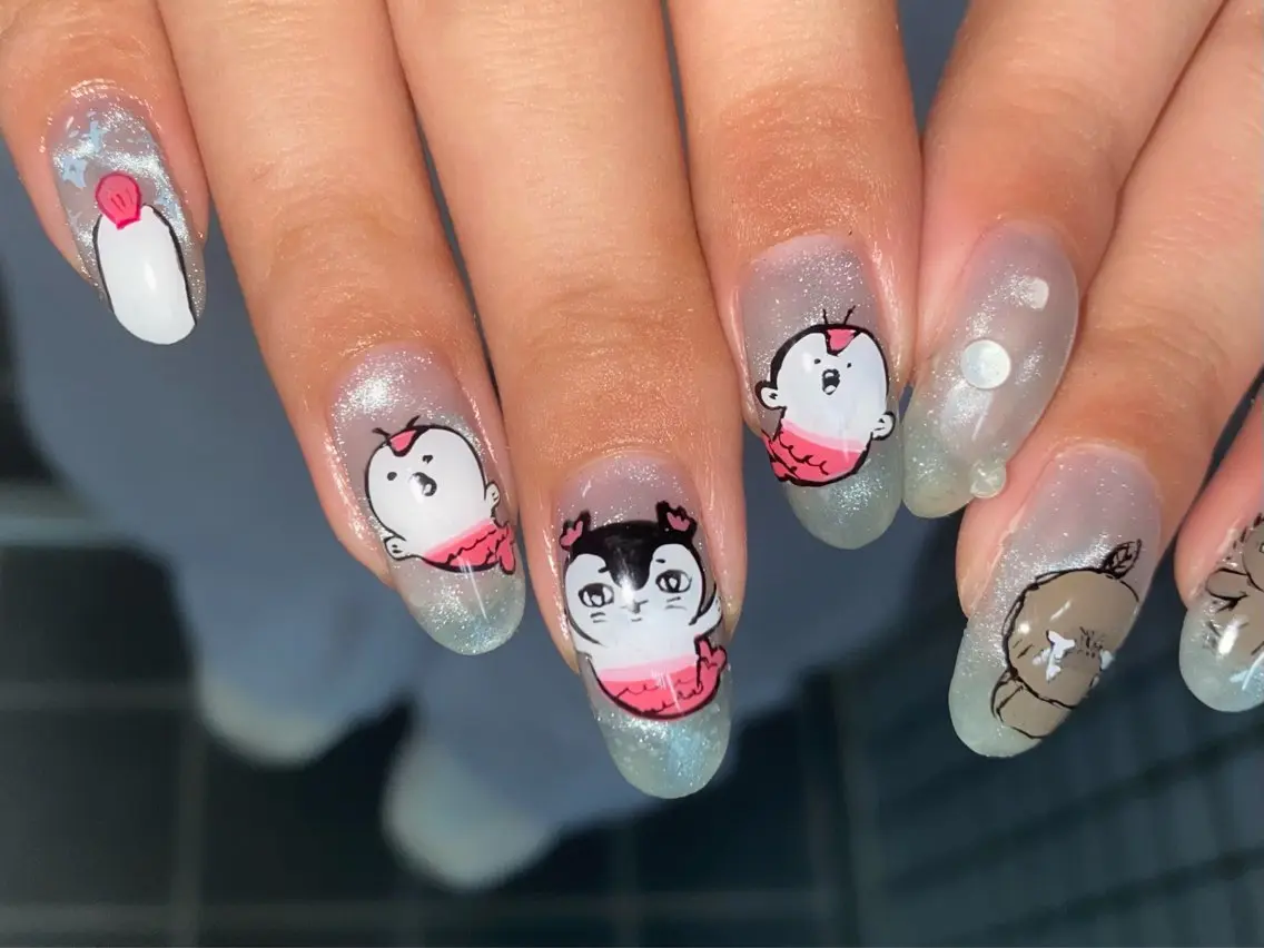 ネイル nano/きもかわ nail🐬🫧のネイルデザイン