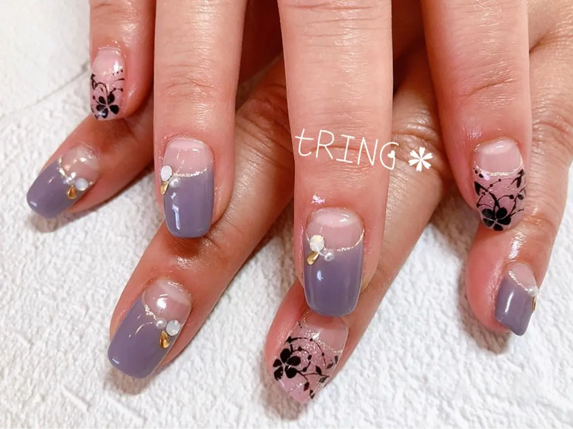 ネイル ハンドネイル tRING* しいの木台のネイルデザイン