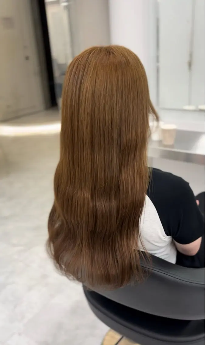 ロング カラー ヘアアレンジ ヘアカラー ヘッドスパ ヘアセット 🫧🎀うる艶暖色 🏹Nanako🎀のヘアスタイル