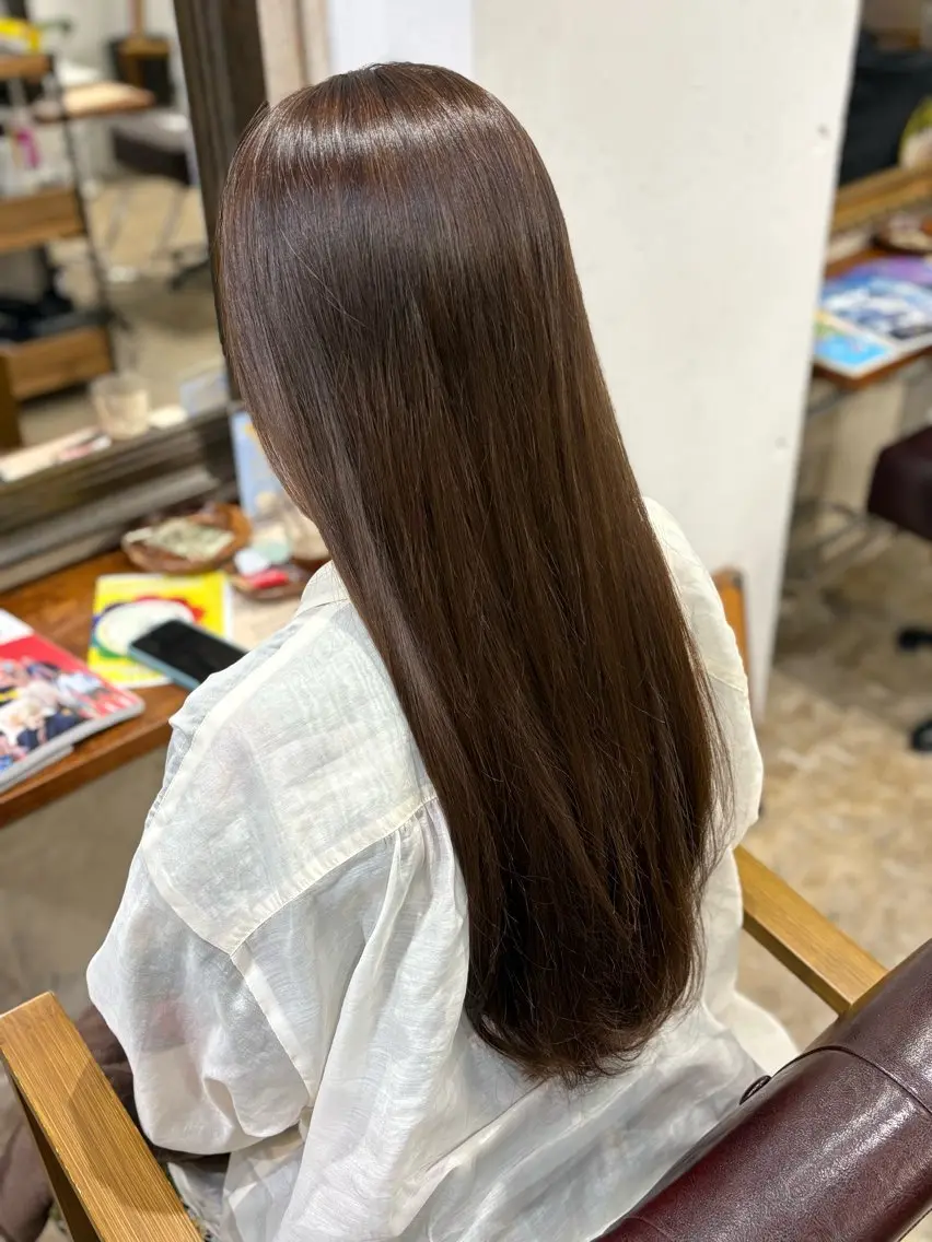 ロング カラー アッシュ アッシュブラウン ブラウンカラー ヘアカラー トリートメント 表参道/南青山/ 蝦名まひるのヘアスタイル