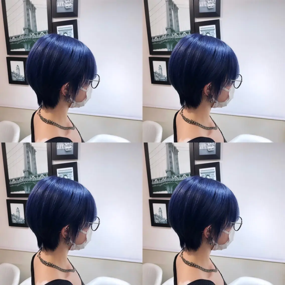 ショート カラー ネイビーカラー 🌟トップデザイナー 高橋🌟のヘアスタイル