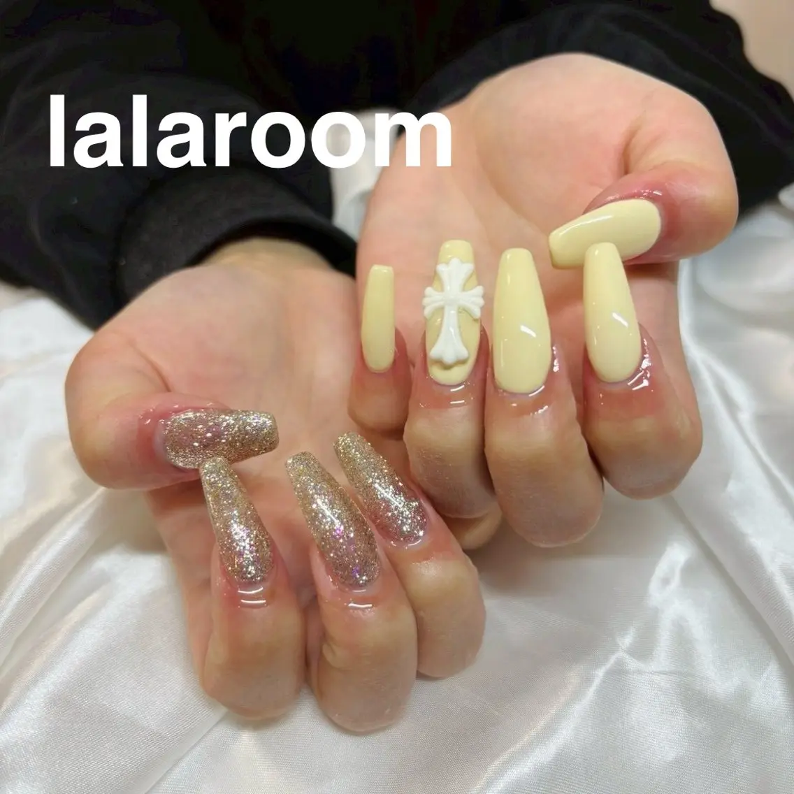 ネイル 黄色 ハンドネイル lala room.のネイルデザイン