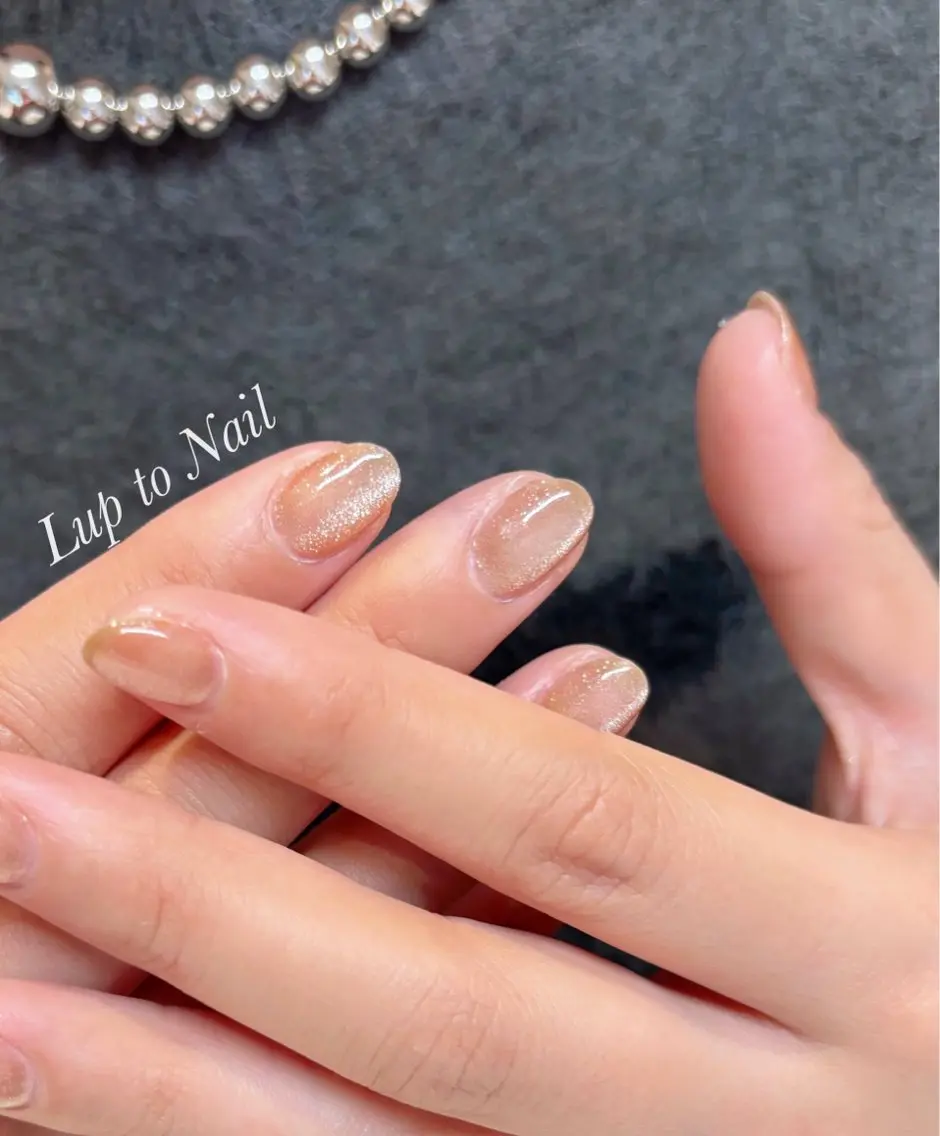ネイル ジェルネイル マグネットネイル 春ネイル ハンドネイル Lupto nail 【Jr.リカ】のネイルデザイン