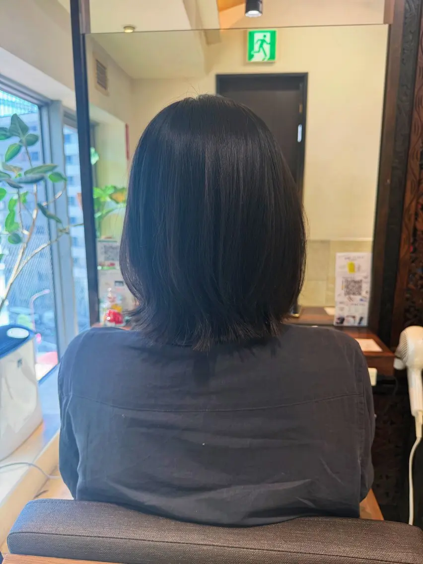 カット(肩上のボブ、外はねレイヤーボブスタイル)5分スパ⚠️3cm以上切れる方のみの写真