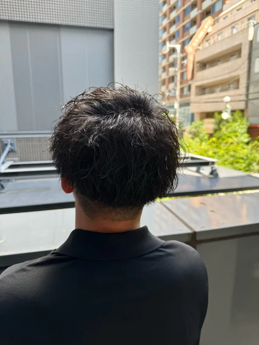 メンズ カット パーマ 河野 悠のヘアスタイル