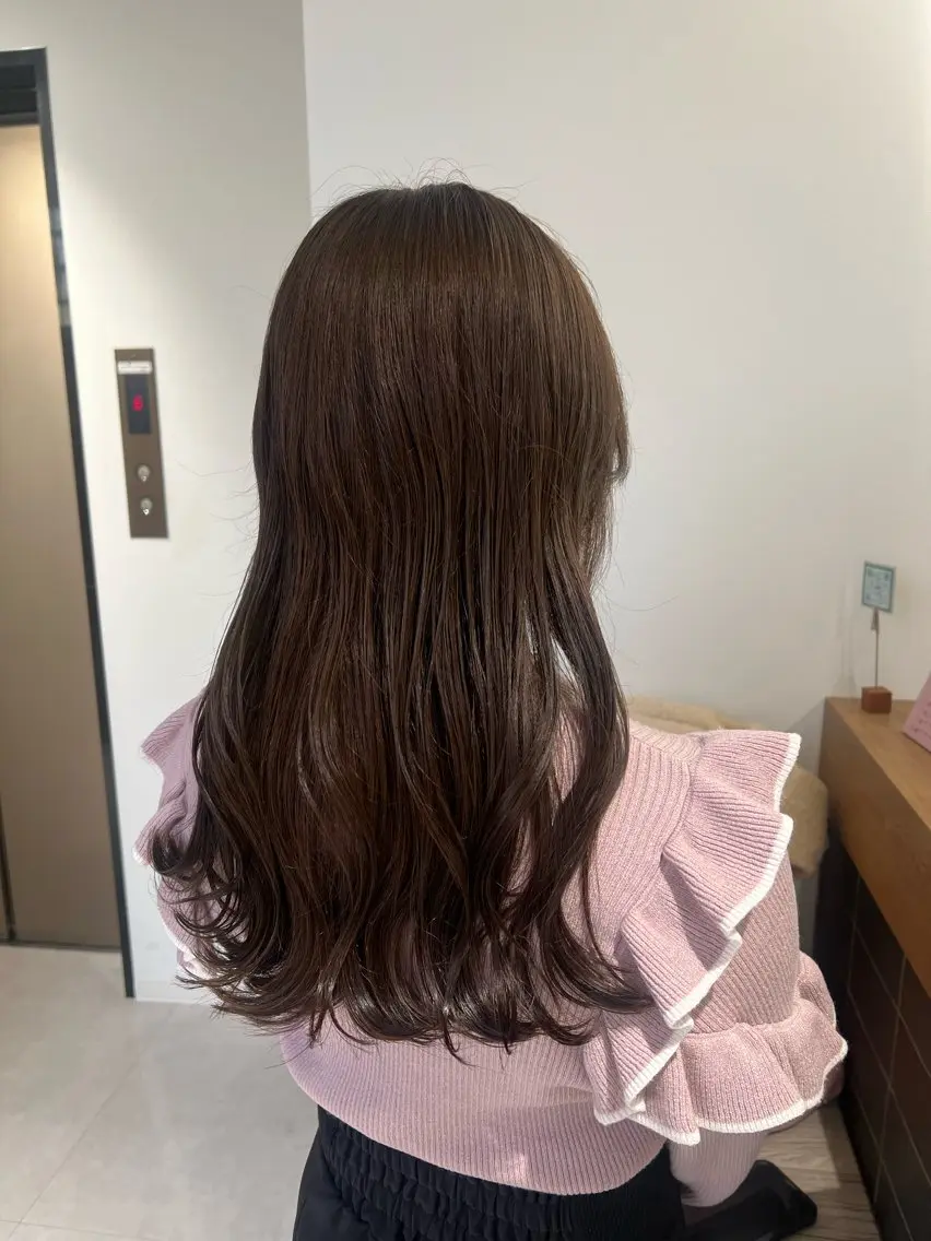 セミロング カラー ベージュカラー ヘアカラー トリートメント 梅田/ 髪質改善/ 似合わせ/RINKAのヘアスタイル