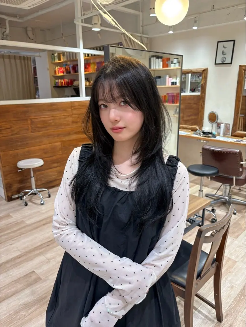 【ミニモ学割U24🌠】カット+透明感カラー+トリートメント/レディースメンズ◎の写真