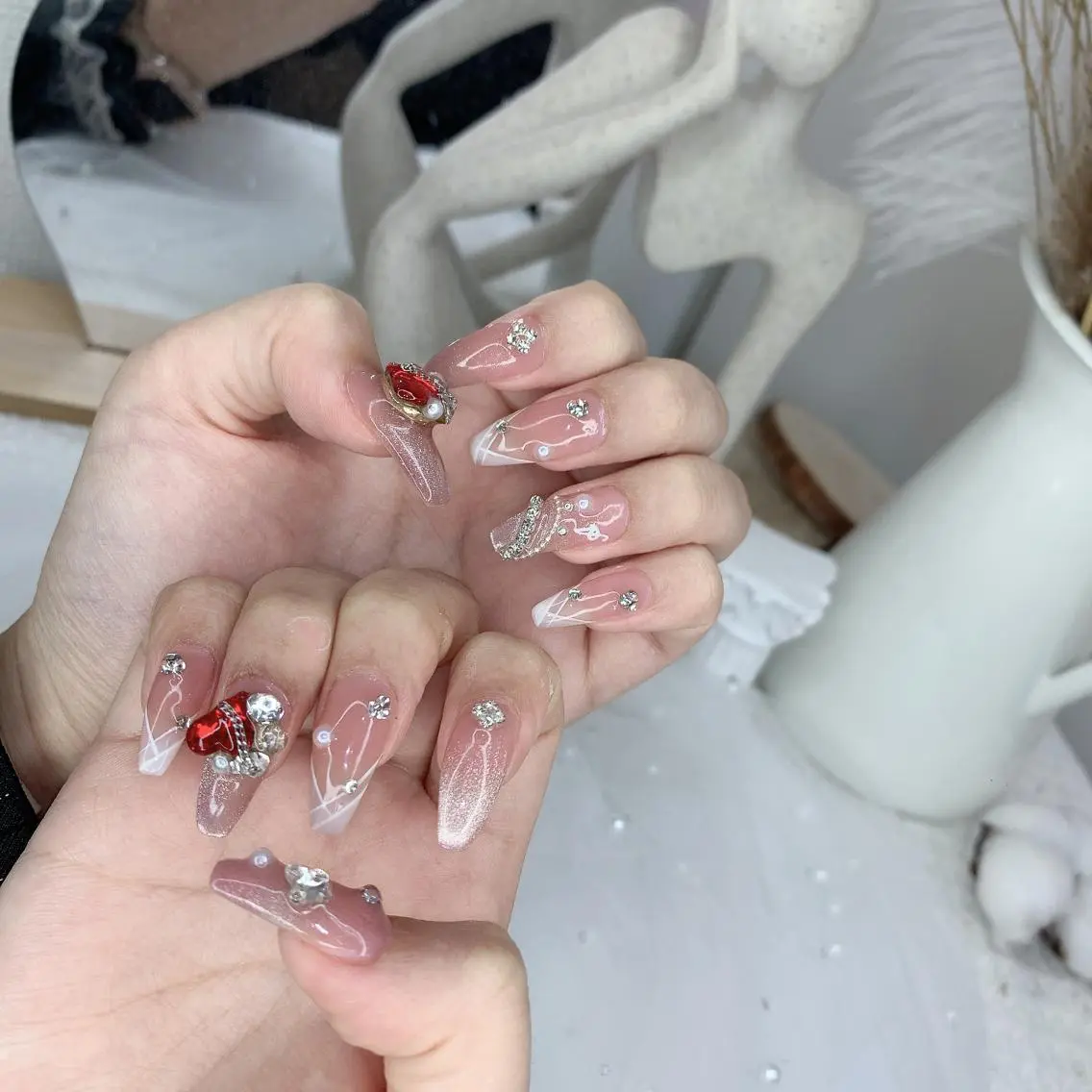 ネイル ハート ハンドネイル DG nailのネイルデザイン