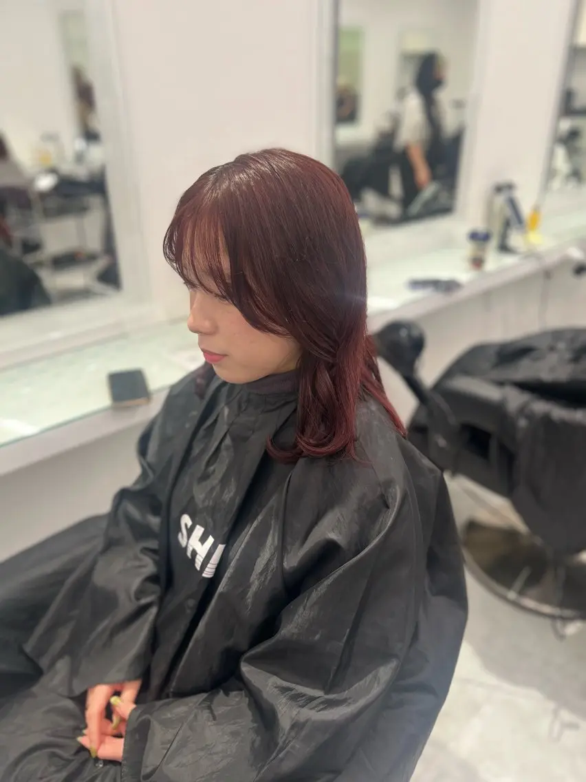 カラー ヘアカラー トリートメント ヘッドスパ ヘアセット ブリーチなし透明感 💗RYOTAのヘアスタイル