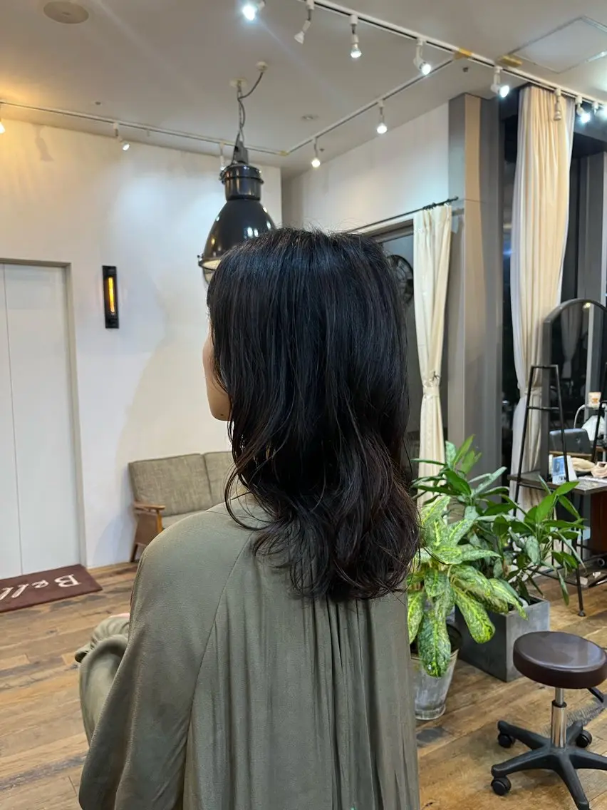 ミディアム パーマ ミディアムパーマ デジタルパーマ ✩.*˚こなね /ブリーチカラー募集のヘアスタイル