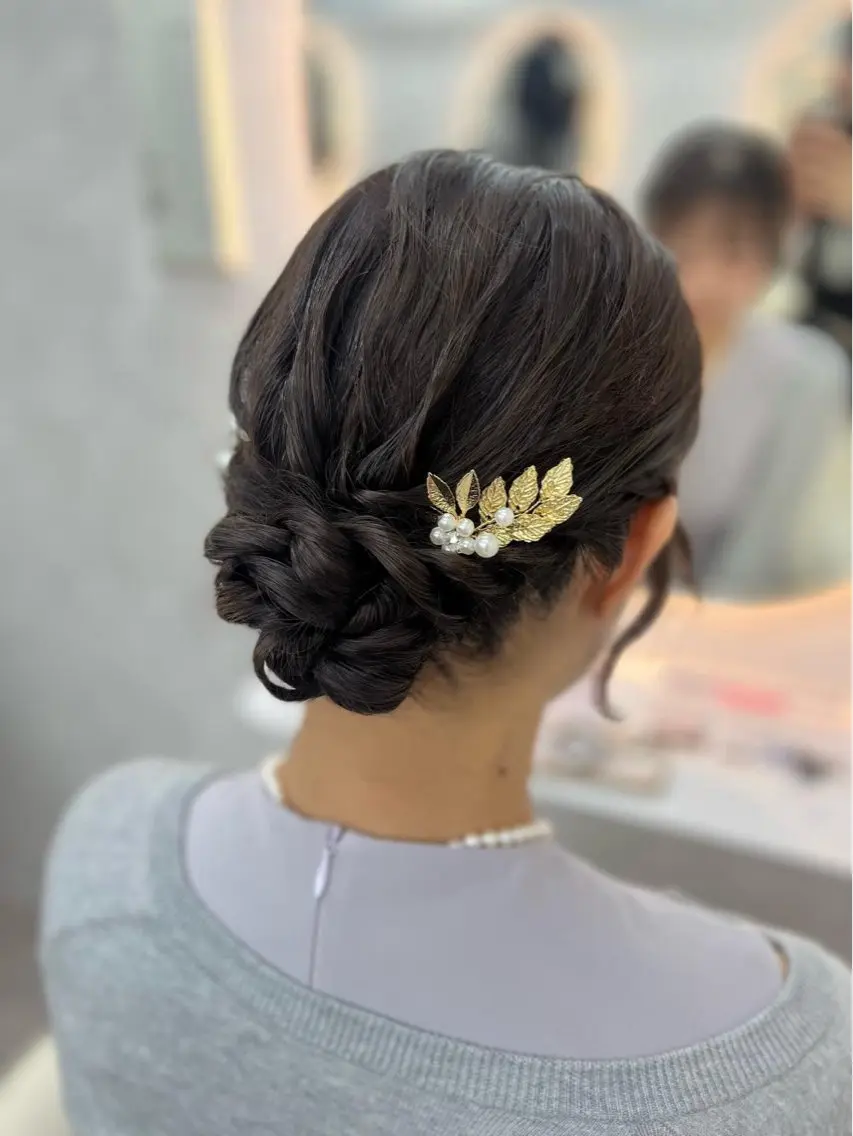 セミロング ヘアアレンジ ヘアセット 🍒草野実乃里🍒 ヘアセット✨のヘアスタイル